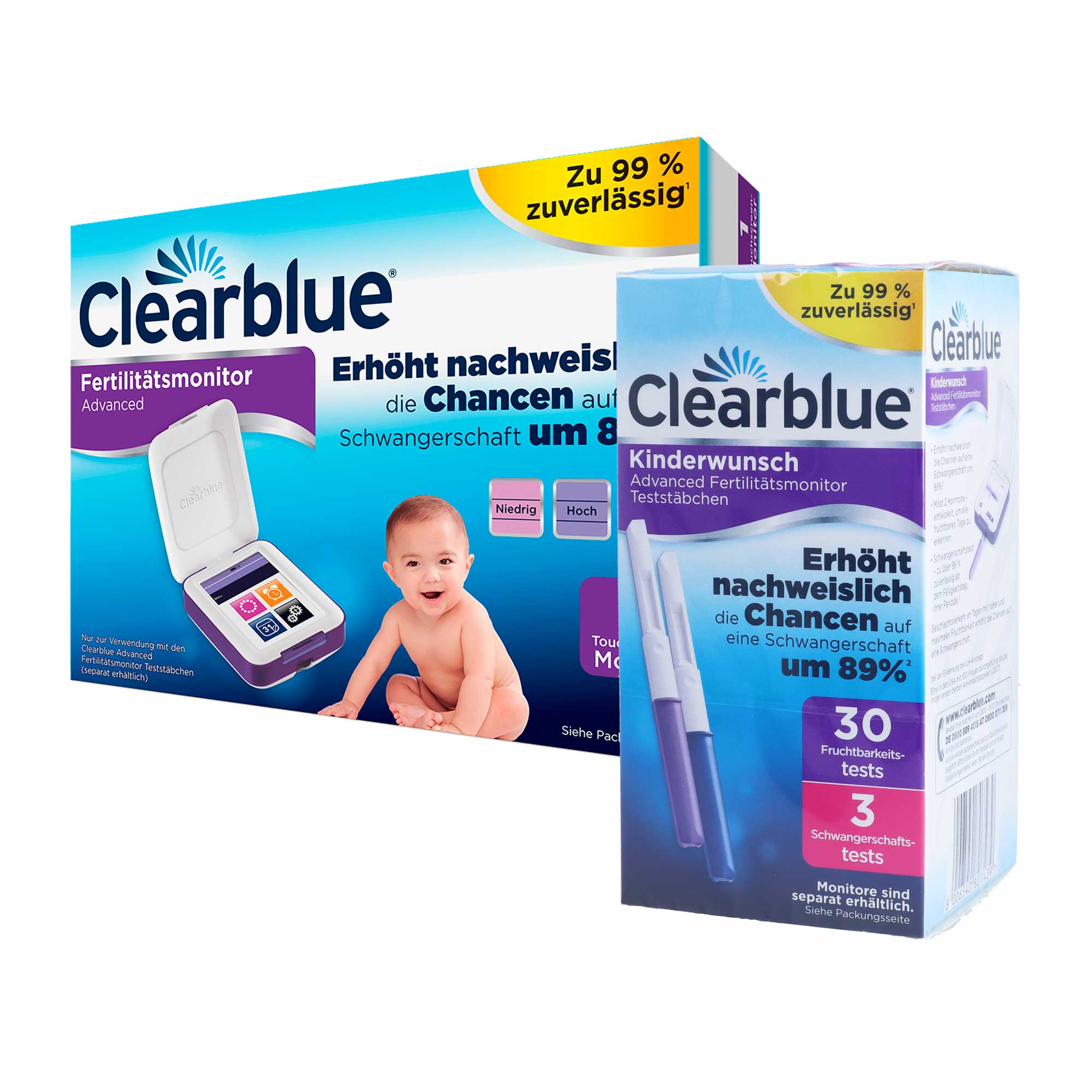 Clearblue Advanced Fertilitätsmonitor und Teststäbchen kaufen