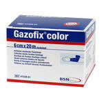 Gazofix color Fixierbinde kohäsiv 6cm x 20m Blau 1 St