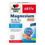 Doppelherz aktiv Magnesium 400+B1+B6+B12 Folsäure 30 St