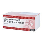 Simvastatin  AbZ 20 mg Filmtabletten 100 St