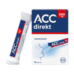 ACC direkt 600 mg Pulver für Unterwegs und auf Reisen 10 St