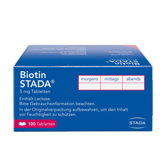 Biotin Stada 5 mg Tabletten Rückseite