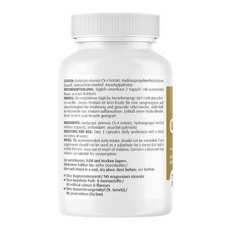 Cordyceps CS-4 500 mg Kapseln Rechte Seite