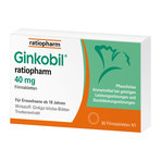 Ginkobil ratiopharm 40 mg mit Ginkgo biloba 30 St