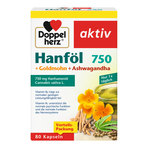 Doppelherz aktiv Hanföl 750+Goldmohn+Ashwagandha Kapseln 80 St