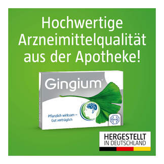 Grafik Gingium Hochwertige Arzneimittelqualität aus der Apotheke