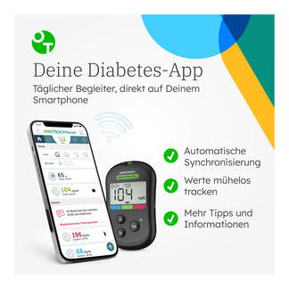 Grafik OneTouch Select Plus Flex Blutzucker-Messgerät (mg/dL) Mit kostenfreier Diabetes-App
