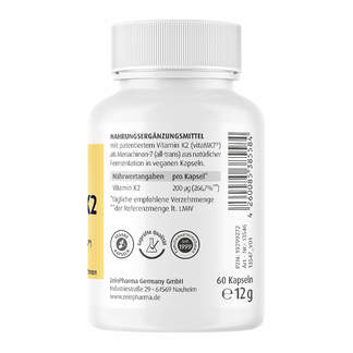 Vitamin K2 200 ?g Kapseln Rechte Packungsseite
