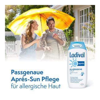 Grafik Ladival Allergische Haut Après Gel Passgenaue Apres-Sun Pflege für allergische Pflege