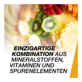 Grafik Frubiase Sport Brausetabletten Orange Einzigartige Kombination aus Mineralstoffen, Vitaminen und Spurenelementen