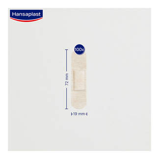 Grafik Hansaplast Soft Strips 1,9x7,2 cm Produktmaße