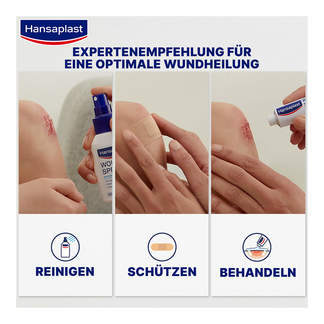 Grafik Hansaplast Soft Pflaster 6 cmx5 m Rolle Expertenempfehlung für eine optimale Wundheilung
