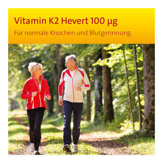 Grafik Vitamin K2 Hevert 100 µg Kapseln Für normale Knochen und Blutgerinnung