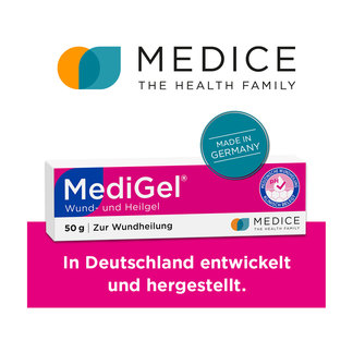 Grafik MediGel Wund- und Heilgel In Deutschland entwickelt und hergestellt