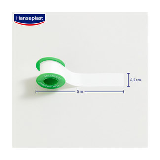 Grafik Hansaplast Fixierpflaster Sensitive 5m x 2,5cm Produktmaße