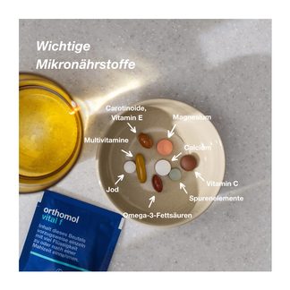 Orthomol vital f 30 Kombipackung wichtige Mikronährstoffe der einzelnen Bestandteile