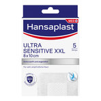 Hansaplast Ultra Sensitive Wundverband XXL 8 x 10 cm 5 St