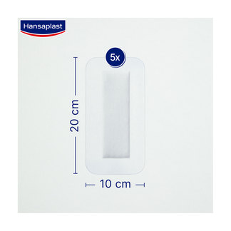 Grafik Hansaplast Aqua Protect 4XL 10 x 20 cm Produktmaße