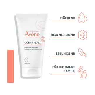 Grafik Avene Cold Cream Intensiv-Handcreme Produktmerkmale