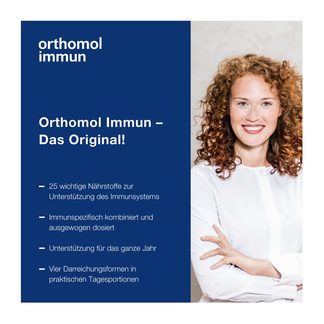 Orthomol Immun Direktgranulat Himbeer/Menthol immunspezifisch kombiniert und ausgewogen dosiert