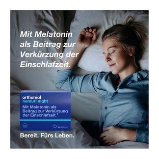 Orthomol nemuri night Granulat mit Melatonin als Beitrag zur Verkürzung der Einschlafzeit