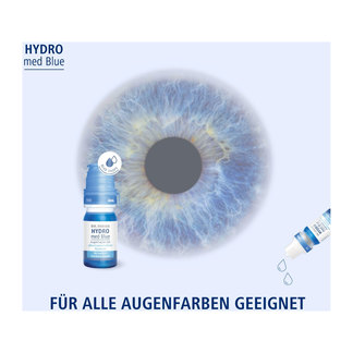 Grafik Dr. Theiss HYDRO med Blue Augentropfen Für alle Augenfarben geeignet