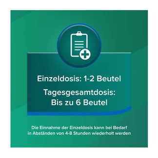 Grafik Aspirin Complex Beutel mit Granulat Dosierung