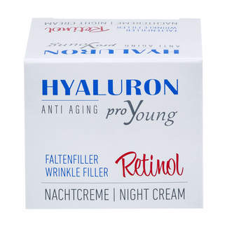 Hyaluron proYoung Faltenfiller Retinol Nachtcreme Verpackung