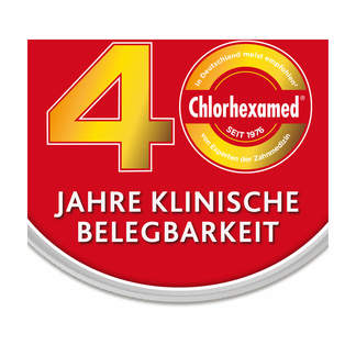 Grafik Chlorhexamed 40 Jahre klinische Belegbarkeit