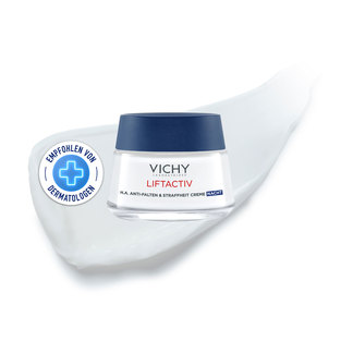 Grafik Vichy Liftactiv Hyaluron Anti-Falten & Straffheit Nachtcreme Empfohlen von Dermatologen