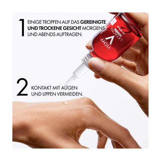 Grafik Vichy Liftactiv Niacinamid B3 Anti-Pigmentflecken Serum Anwendungshinweise