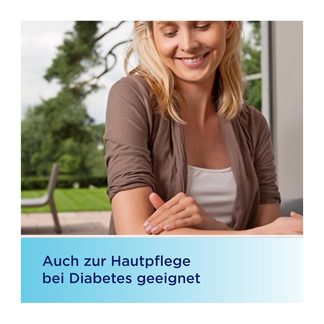 Grafik Bepanthol Intensiv Körperlotion Spenderflasche auch zur Hautpflege bei Diabetes geeignet