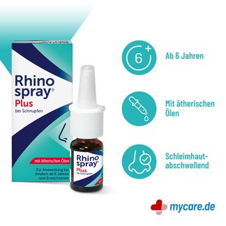 Infografik Rhinospray plus bei Schnupfen mit Feindosierer Eigenschaften