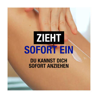 Grafik Neutrogena Deep Moisture Bodylotion Zieht sofort ein.