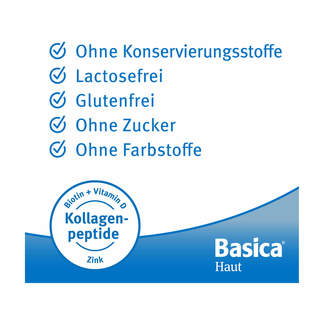 Grafik Basica Haut Trinkgranulat für 7 Tage Produktmerkmale