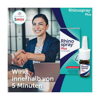 Grafik Rhinospray plus Wirkt innerhalb von 5 Minuten