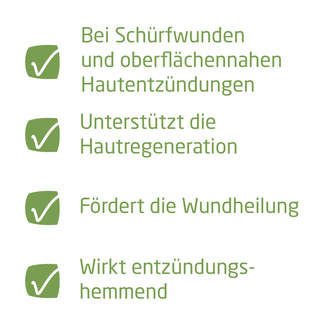 Eigenschaften Weleda Calendula Wundsalbe Grafik