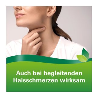 Grafik Phytohustil Hustenreizstiller Sirup auch bei begleitenden Halsschmerzen wirksam