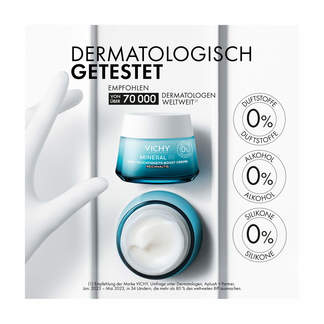 Grafik Vichy Mineral 89 100H Feuchtigkeits-Boost Creme Dermatologisch getestet