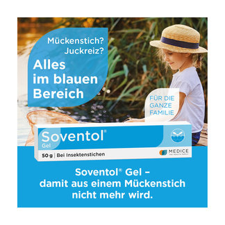 Grafik Soventol Gel Zur Anwendung bei Mückenstichen