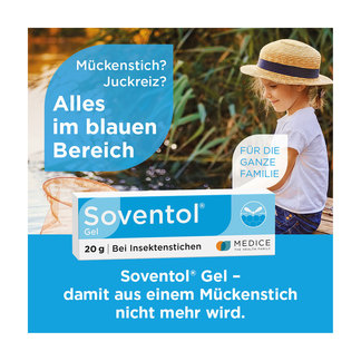 Grafik Soventol Gel Zur Anwendung bei Mückenstichen