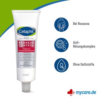 Infografik Cetaphil PRO RednessControl Creme zur Symptombehandlung Eigenschaften