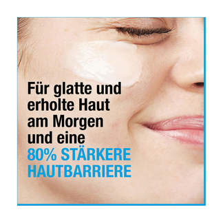 Grafik Neutrogena Hydro Boost Nachtcreme Für glatte und erholte Haut am Morgen und eine 80% stärkere Hautbarriere