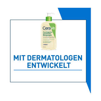 Grafik CeraVe Feuchtigkeitsspendendes Reinigungsöl Mit Dermatologen entwickelt