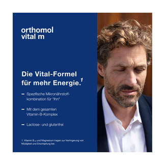 Grafik Orthomol Vital M Trinkfläschchen Vital-Formel für mehr Energie*