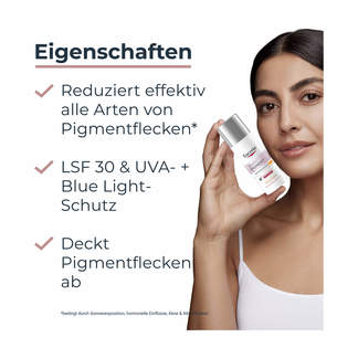 Grafik Eucerin Anti-Pigment Tagescreme getönt mit LSF 30, hell Produkteigenschaften