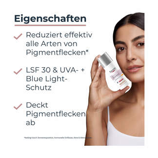 Grafik Eucerin Anti-Pigment Tagescreme getönt mit LSF 30, mittel Produkteigenschaften