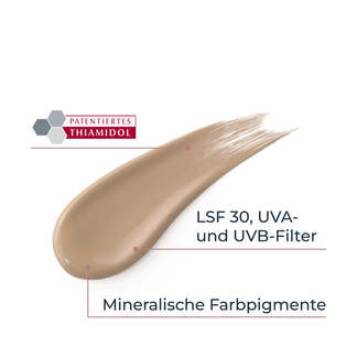 Grafik Eucerin Anti-Pigment Tagescreme getönt mit LSF 30, mittel Textur