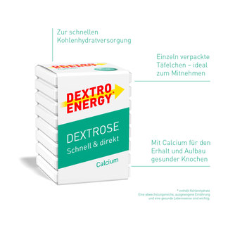 Grafik Dextro Energy* Calcium Produktmerkmale