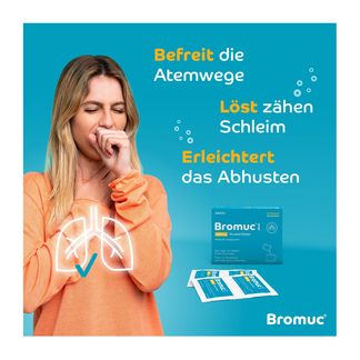 Grafik Bromuc akut 600 mg Hustenlöser Befreit die Atemwege und löst zähen Schleim